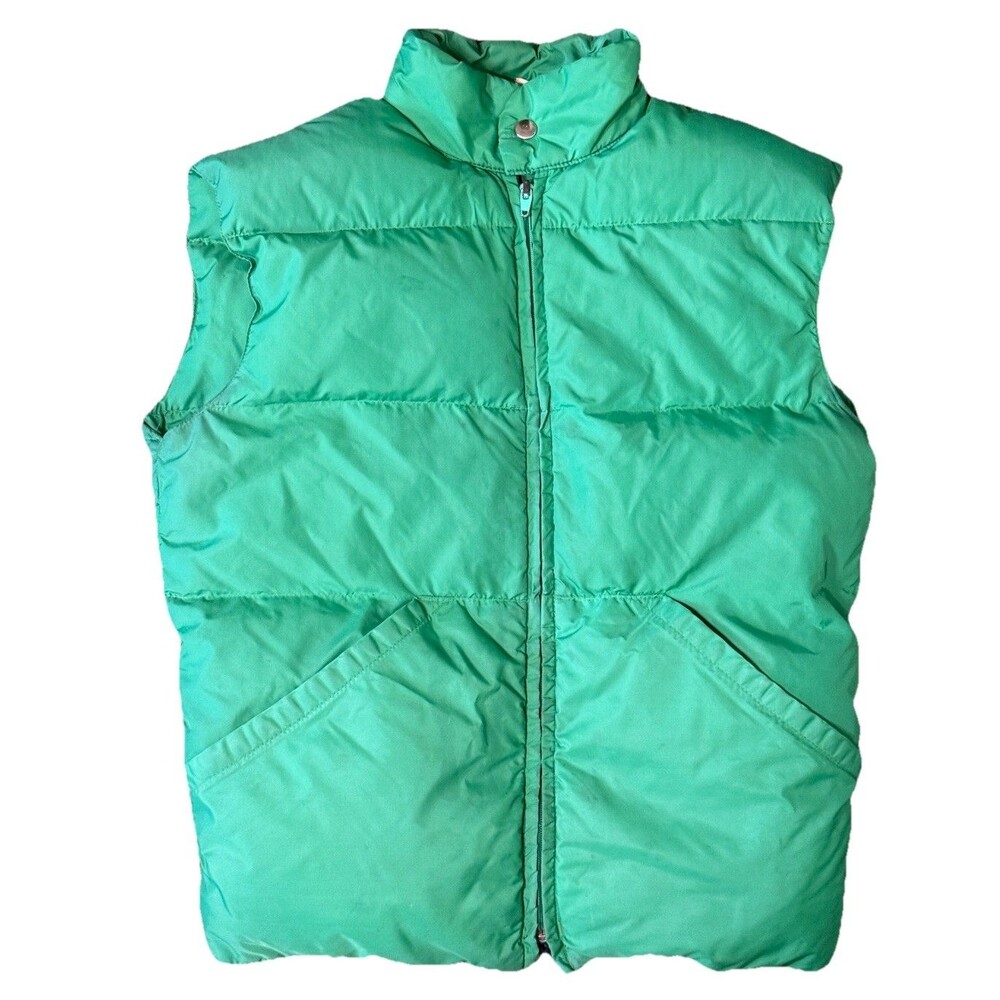 Vintage Down East Men’s Goose Down Puffer Vest Outdoors Hiking Sustainable Small